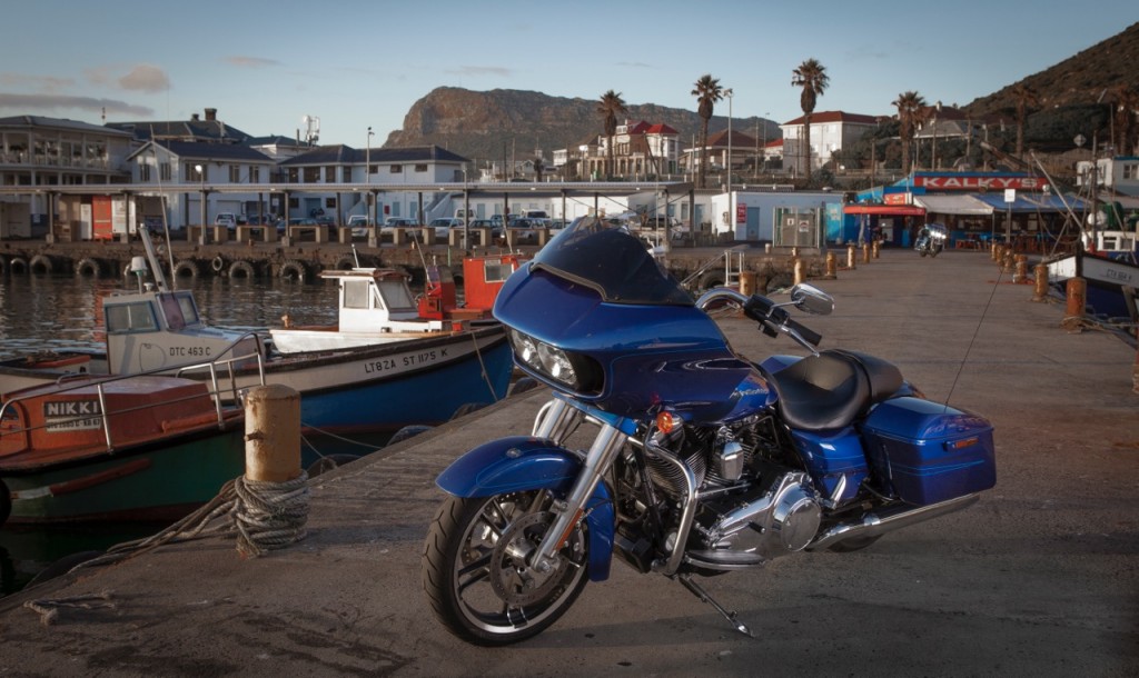 Harley-Davidson Road Glide Special at Kalk Bay harbour