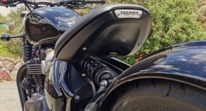 Rear spring of the Triumph