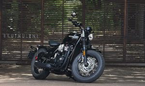 The Bobber parked in Joburg